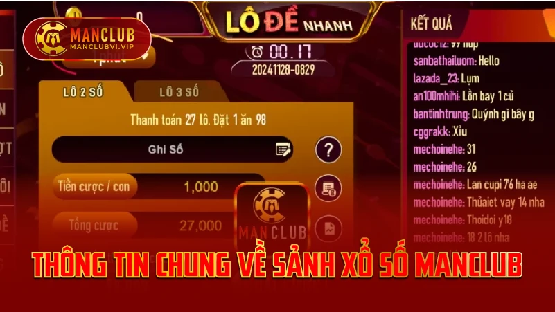 Thông Tin Chung Về Sảnh Xổ Số ManClub
